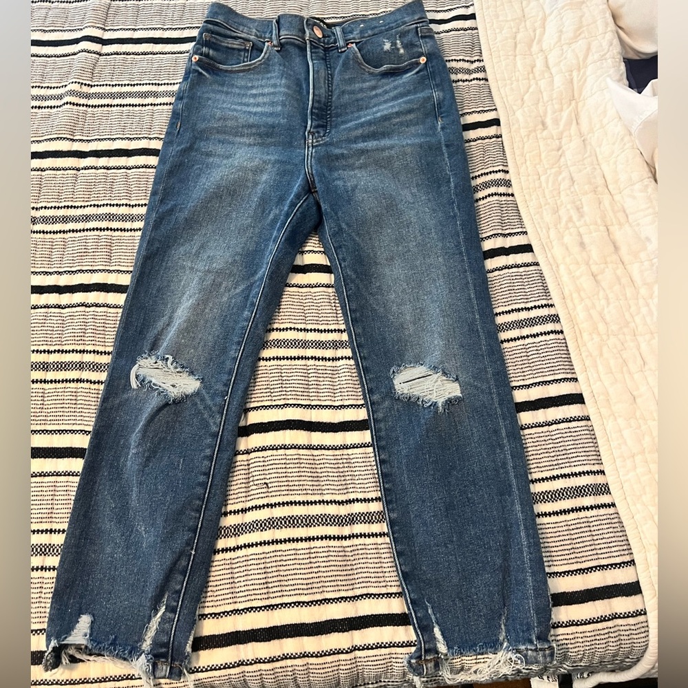 Express super high rise slim ankle jean
